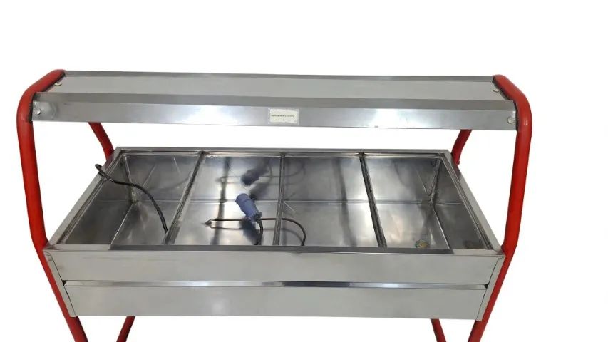 Buffet Térmico Elétrico 4 Cubas - Estufa Quente - Self Service - Rechaud - usado - Foto 4