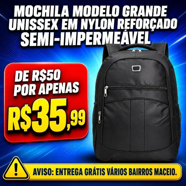 Bolsa preta grande nova lacrada entrega grátis - Foto 2