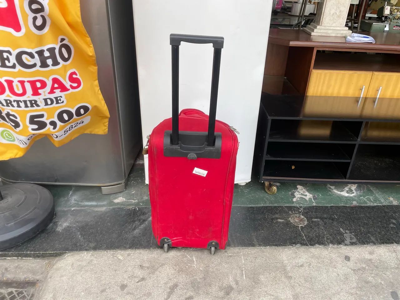 Bolsa Mala de Viagem Vermelha com Rodinhas  - Foto 4