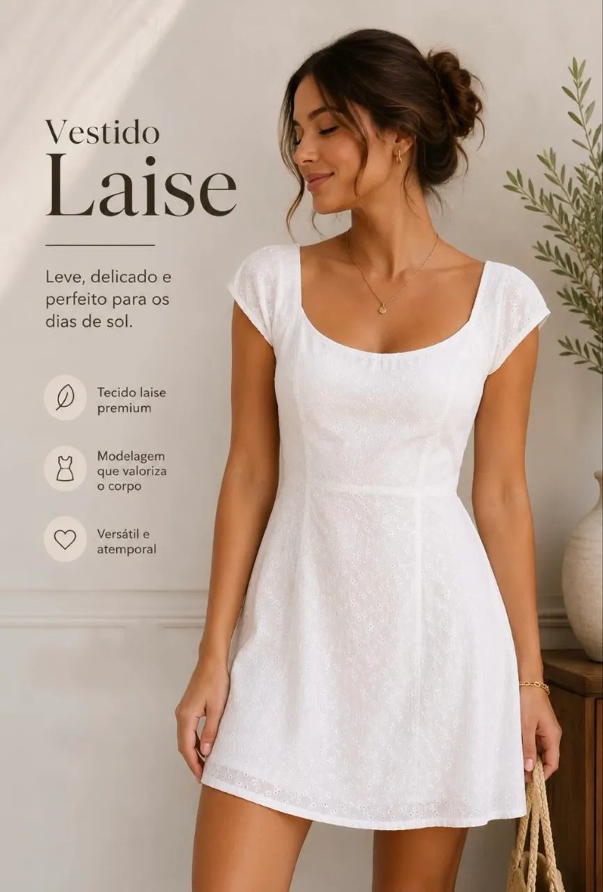 Vestido Delicado de tecido lese - Clockhouse