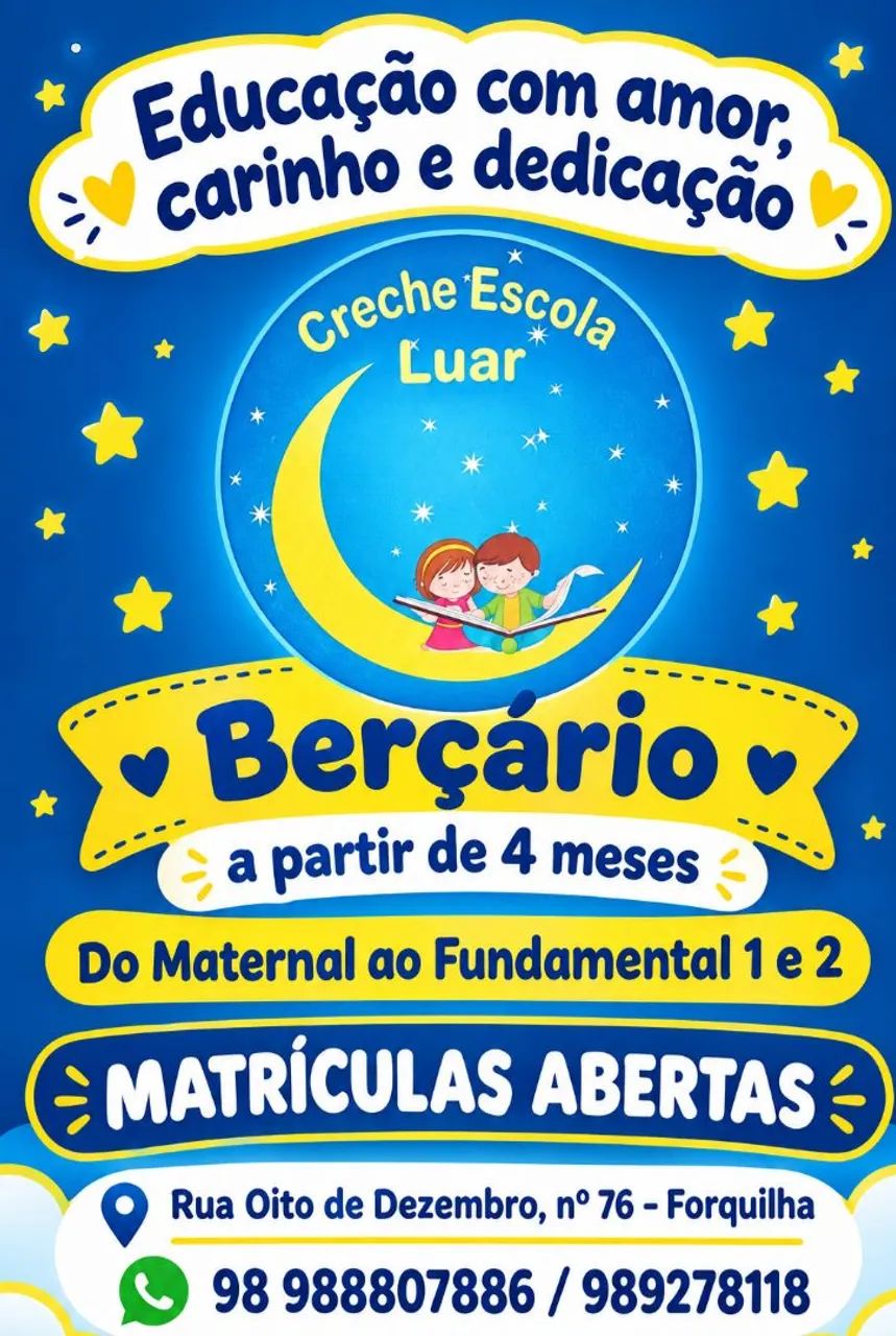 Reforço Escolar  e creche escola luar 