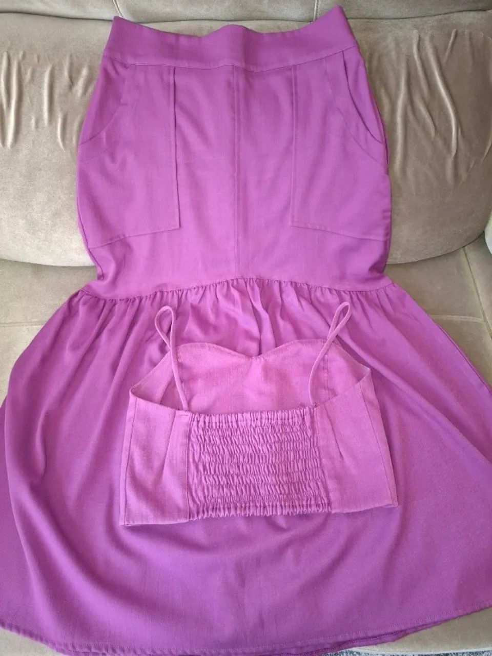 Conjunto cropped e saia  - Foto 2