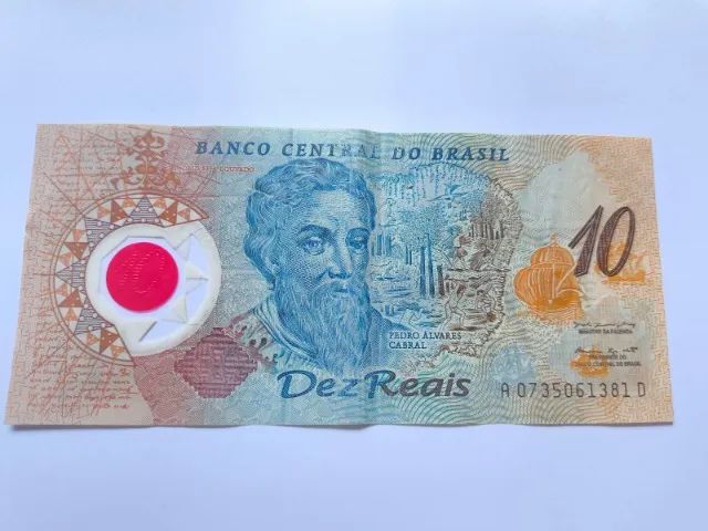 Cedula Dez reais - Plastico
