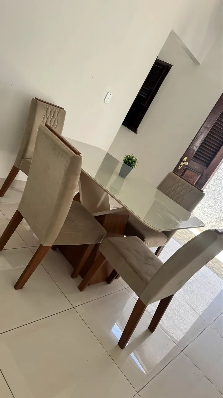 Mesa retangular 4 lugares 
