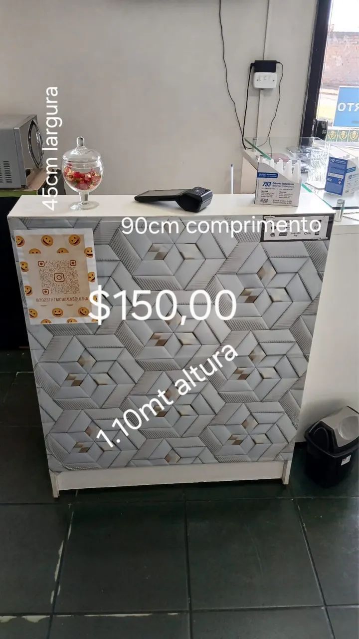     Balcão de Atendimento Comercial 90cm x 45cm
