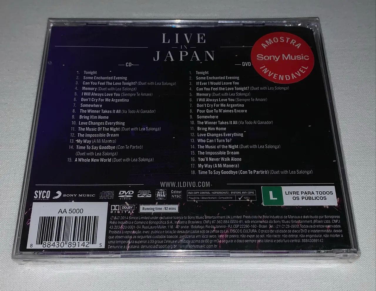 Cd IL Divo Musical Affair Live In Japão Lacrado raro - CDs, DVDs