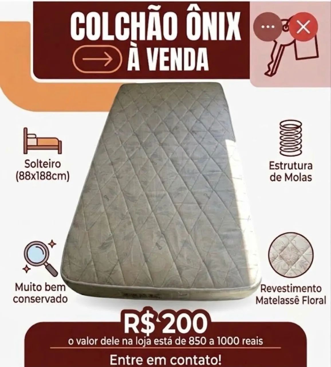 Colchão solteiro Top