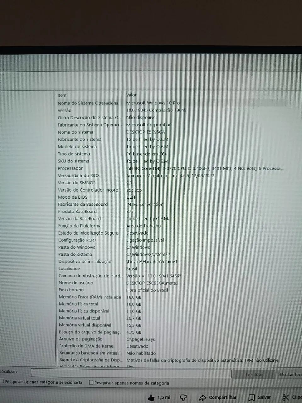 KIT computador : Intel i7 + 16gb ram + placa mãe ( funcionando perfeitamente ) - Foto 5