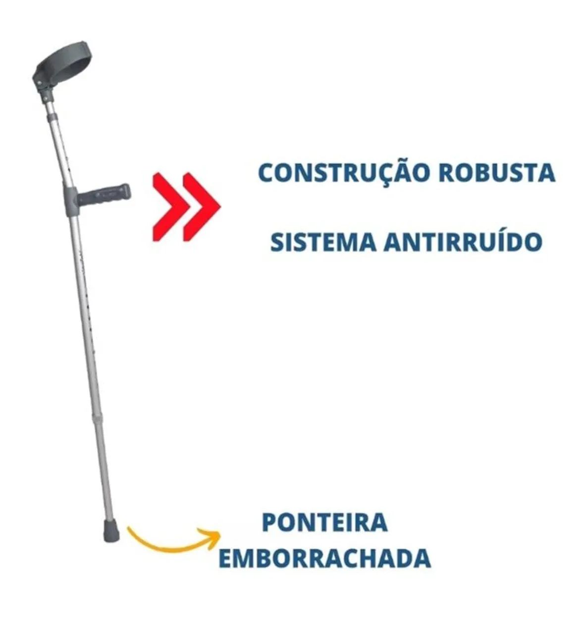 Muleta Ergonômica Ajustável Leve - Foto 3