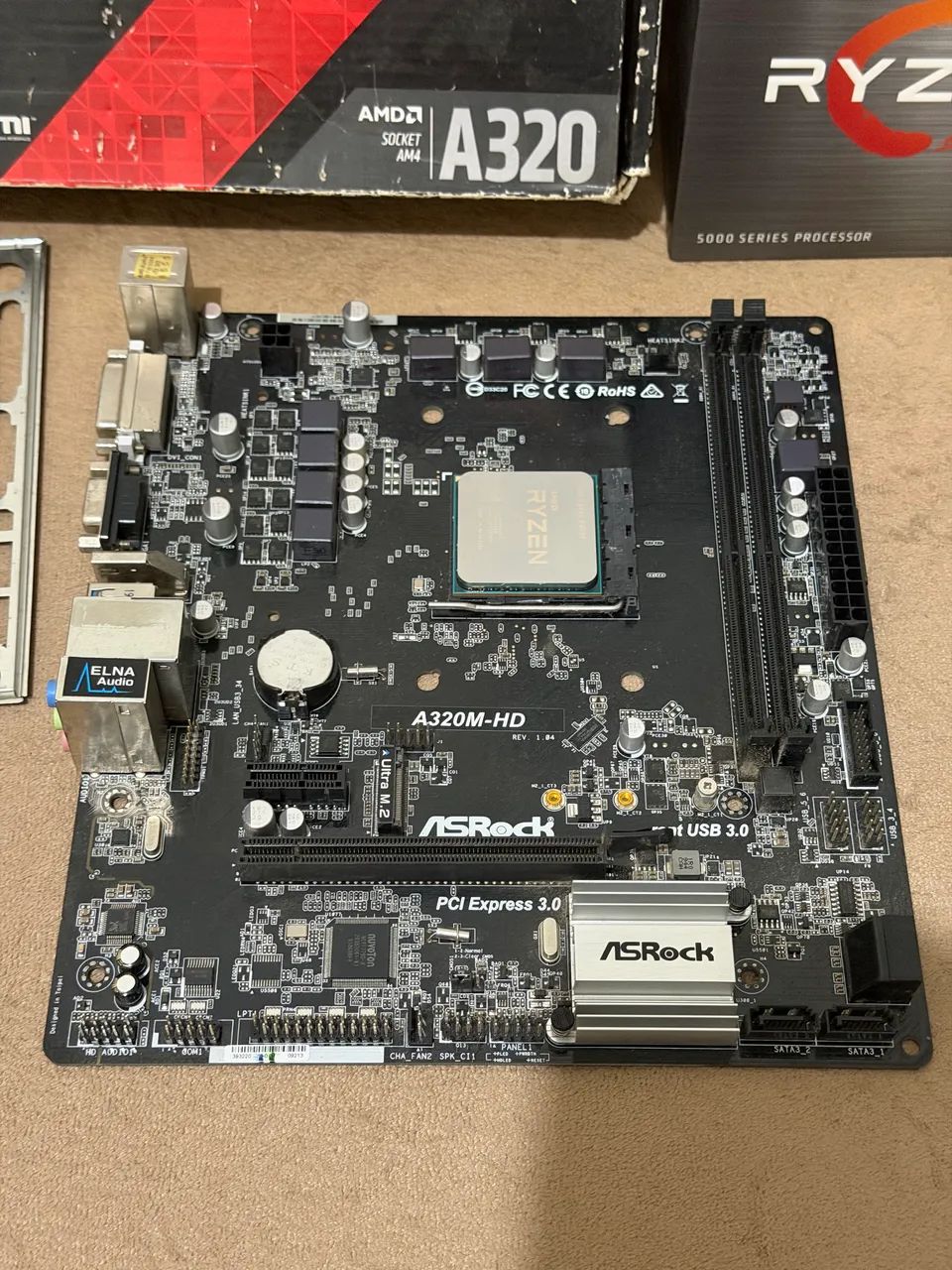 Kit upgrade Ryzen 5 5500 + placa mãe A320 - Foto 5