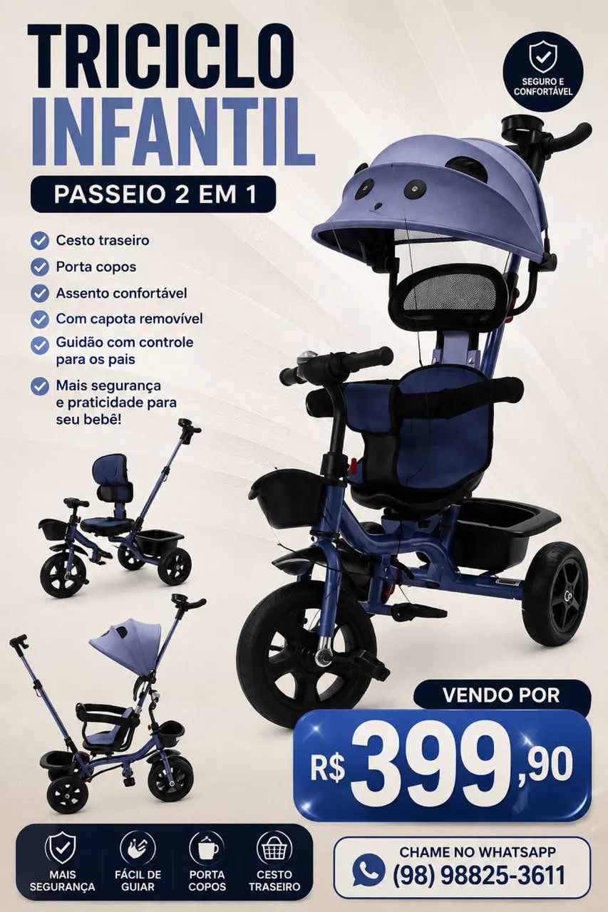 Carro de bebê vendo 