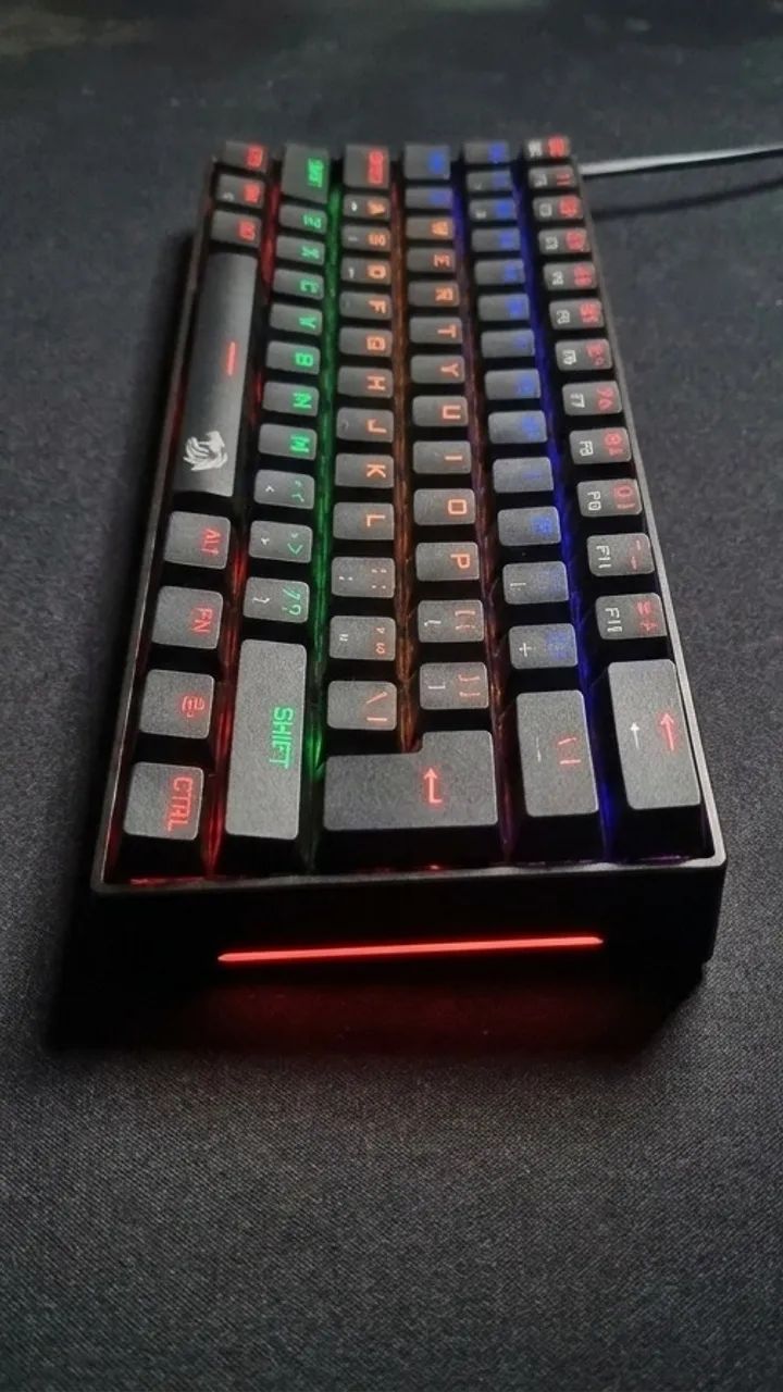 Teclado Gamer Mecânico Redragon Lakshmi 60% - Foto 3