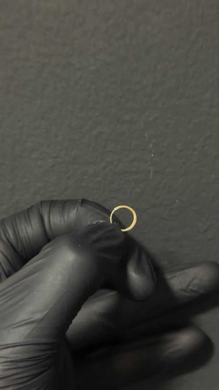 piercing de ouro 18k joia perfeita 