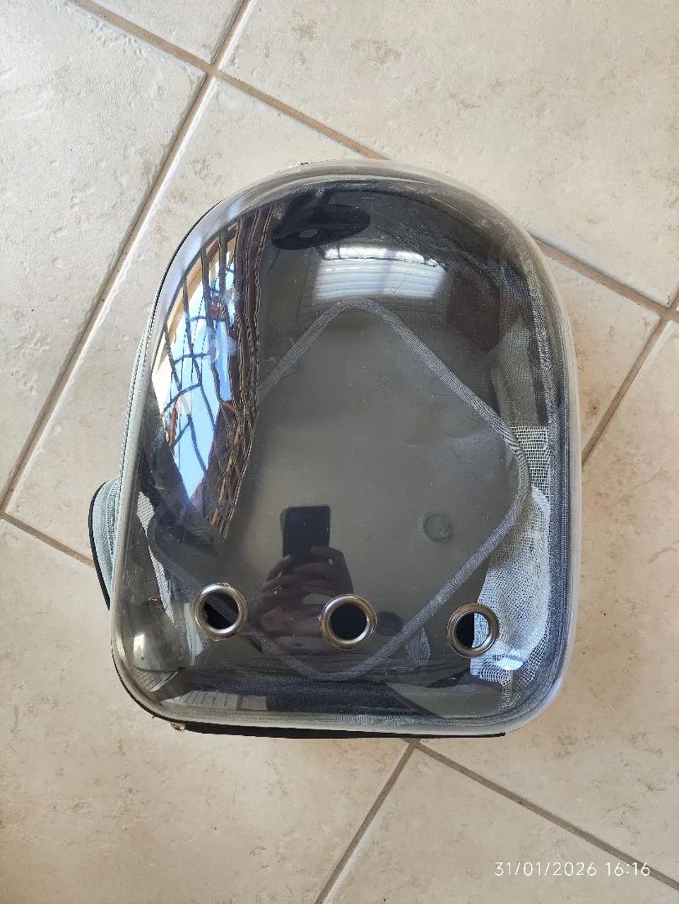 Mochila transporte gato/cachorro