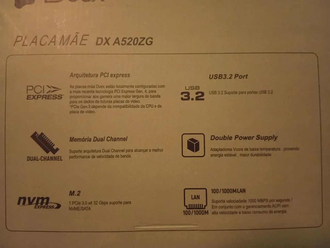Placa mãe DX A520ZG WHITE - Foto 3