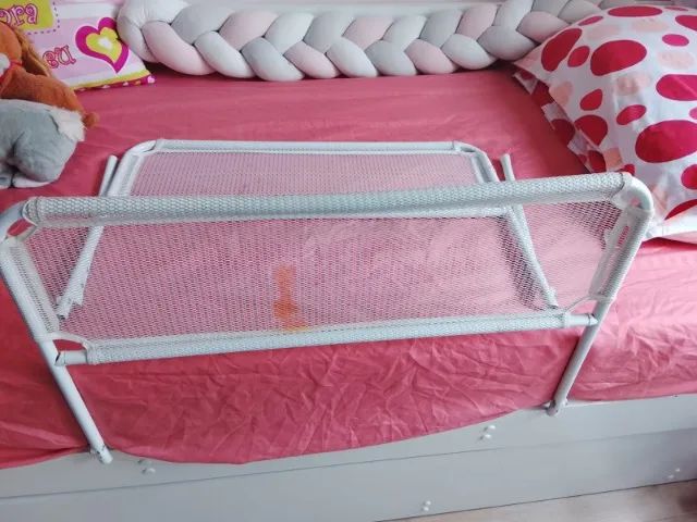 01 Grade de Proteção para Bebe e Crianças Protetor de Cama Lateral - Foto 2