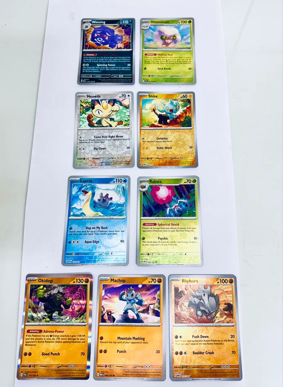 Pokémon - pack 9 cartas Foil USA