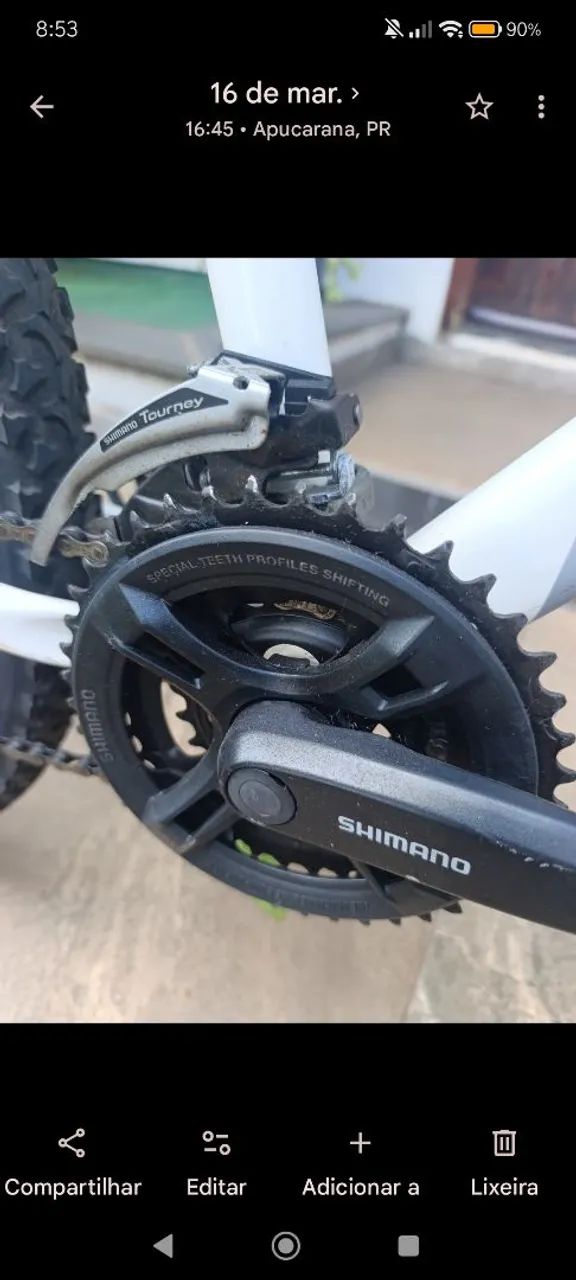Bicicleta aro 26 alumínio Shimano  - Foto 5