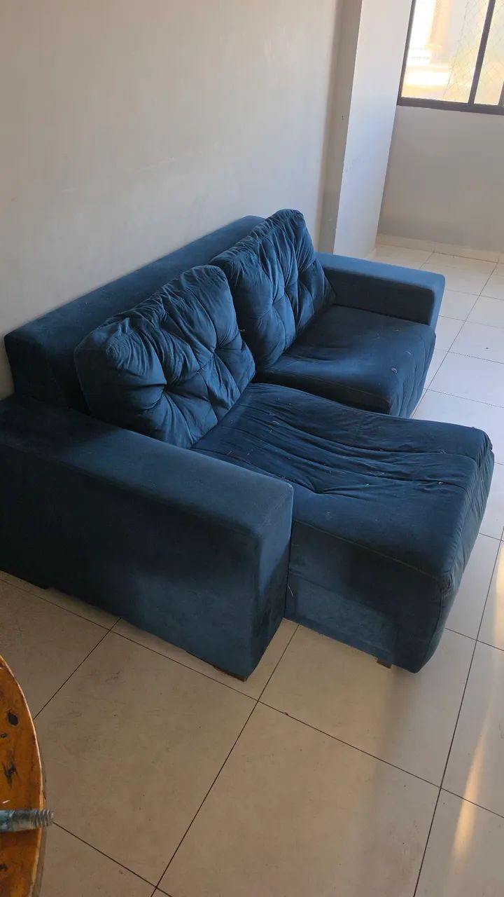 Sofá retrátil Azul - Foto 2