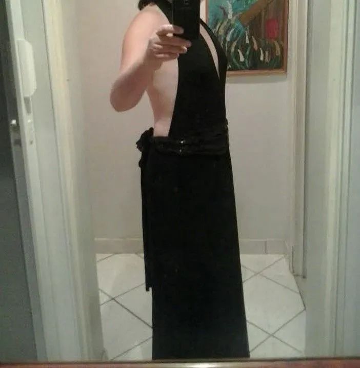 Vestido longo decotado de festa  - Foto 2
