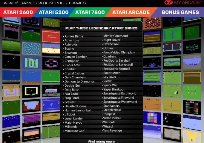 Video Game Retrô - Console My Arcade Atari Gamestation Pro - Foto 3