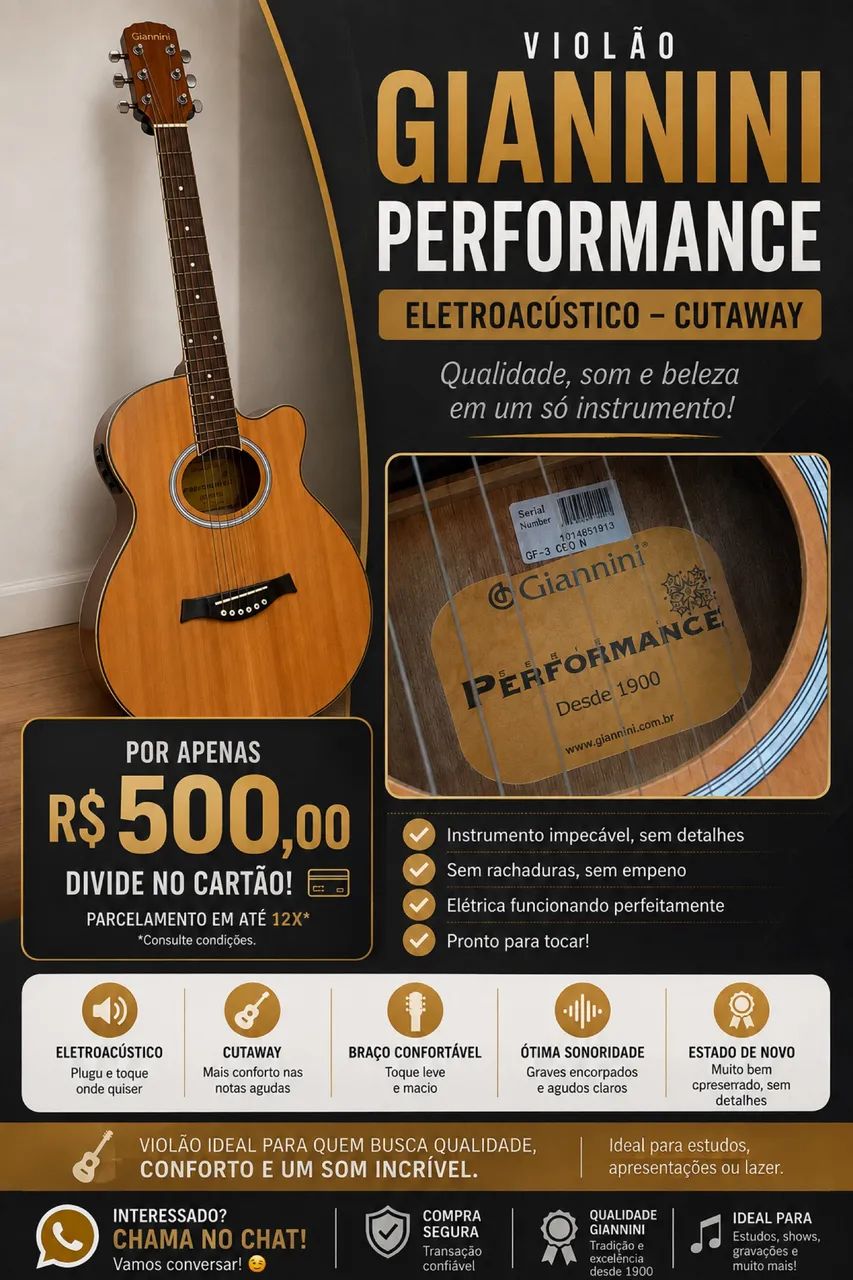 Violão Giannini Performance 