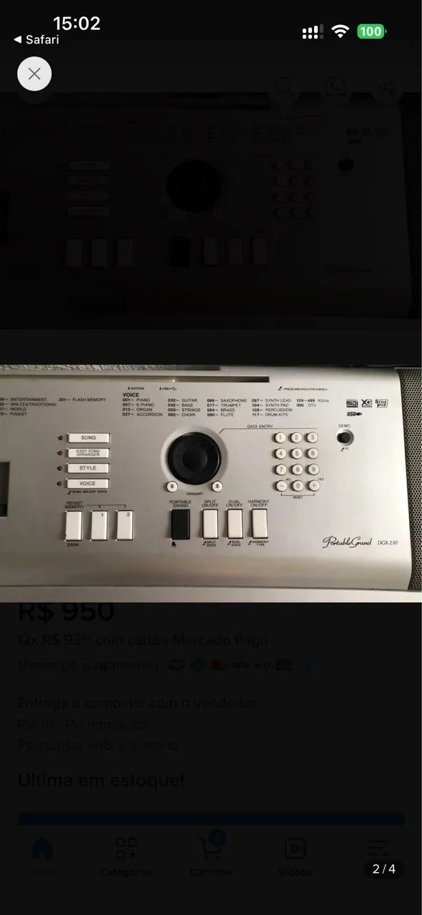 Yamaha dgx-250 - Foto 3