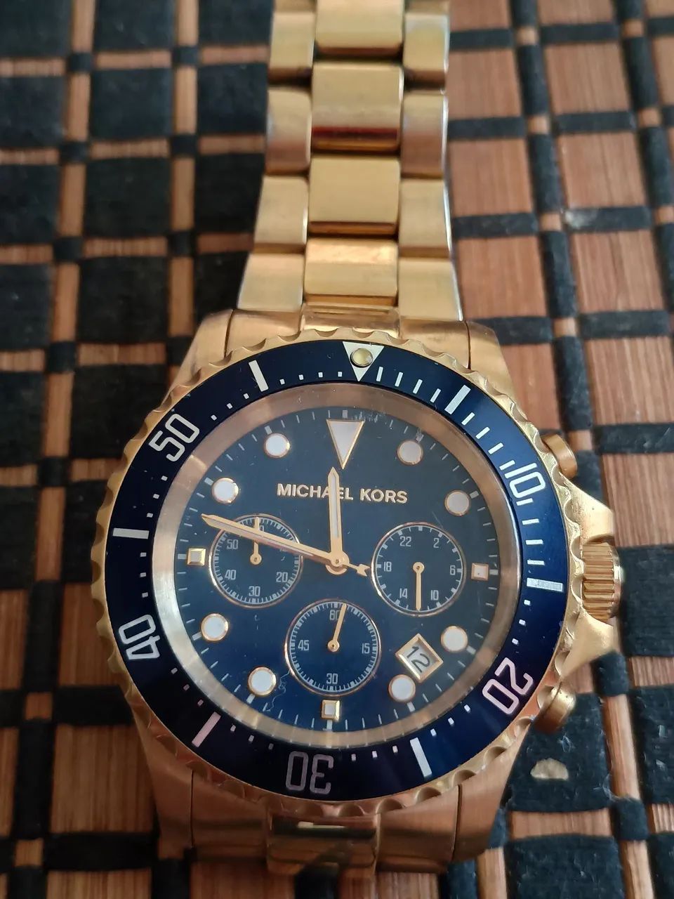 Relógio masculino dourado Michael Kors  - Foto 3