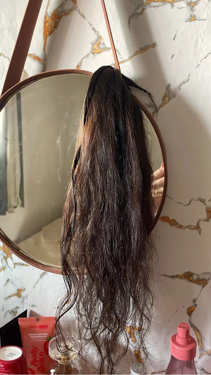 Cabelo belíssimo humano 60 cm 300 gramas  - Foto 2