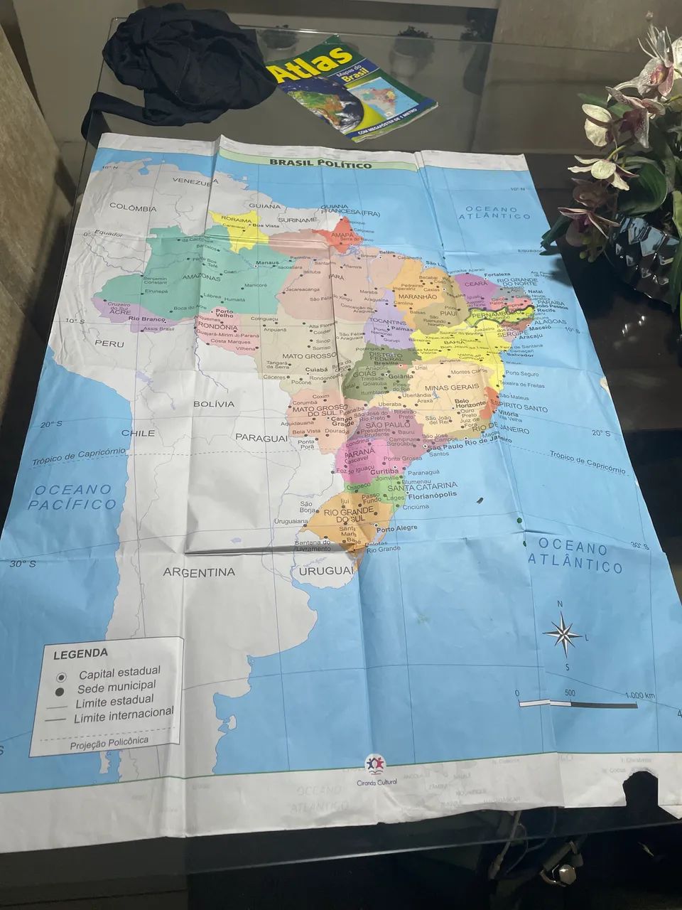 Atlas com mapa do Brasil e um mapa da América do Sul - Foto 4