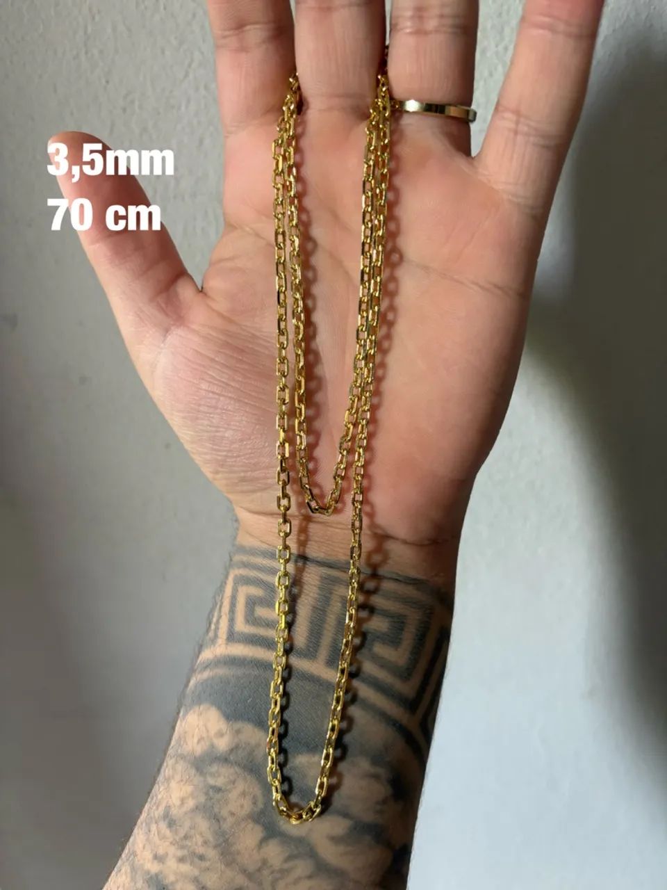 Corrente banhada a ouro