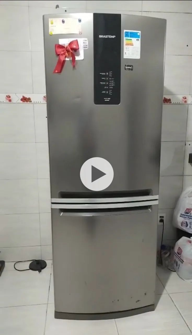 Geladeira Brastemp inversa 
