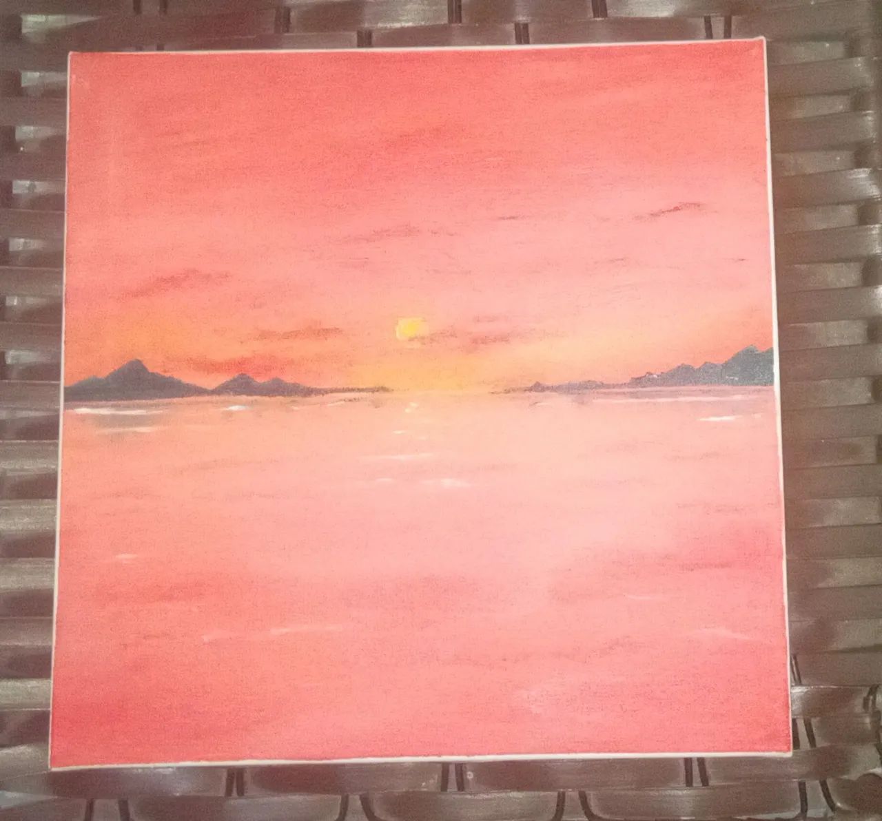 Quadro pôr do sol 