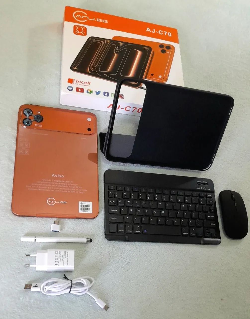 1 Tablet Tela Grande 10.1" com Caneta, Teclado, mouse e Capa Protetora - Foto 2