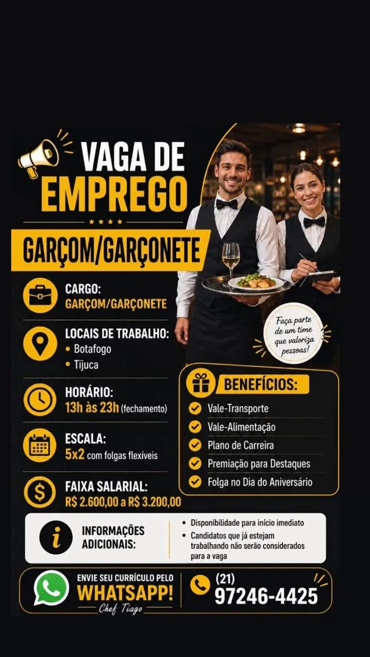Garçom/garçonete 