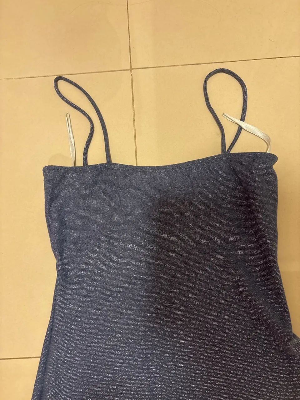 vestido azul bebê lurex  - Foto 2