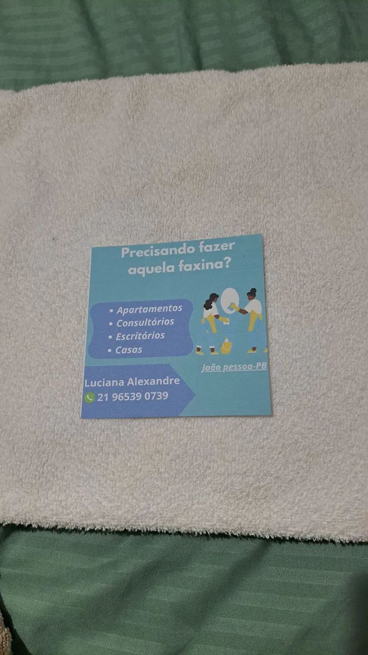 Ofereço meu serviços  de diarista 