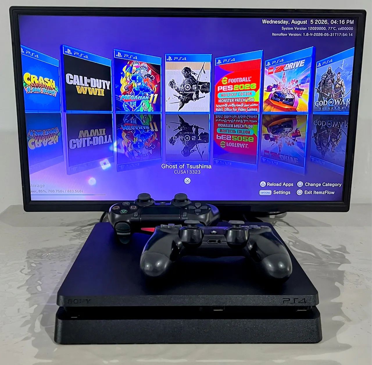 Ps4 Desbloqueado Hd 1Tb - Foto 3