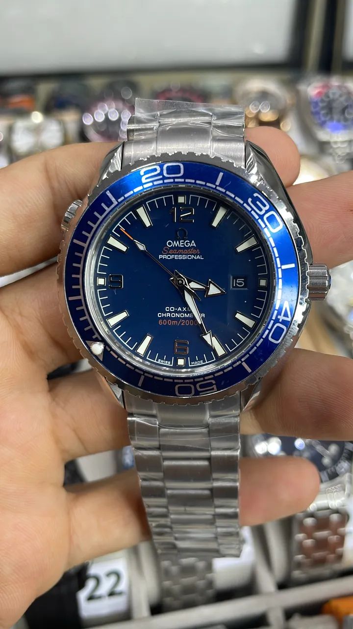 Relógio Omega Automático Premium Visor em safira