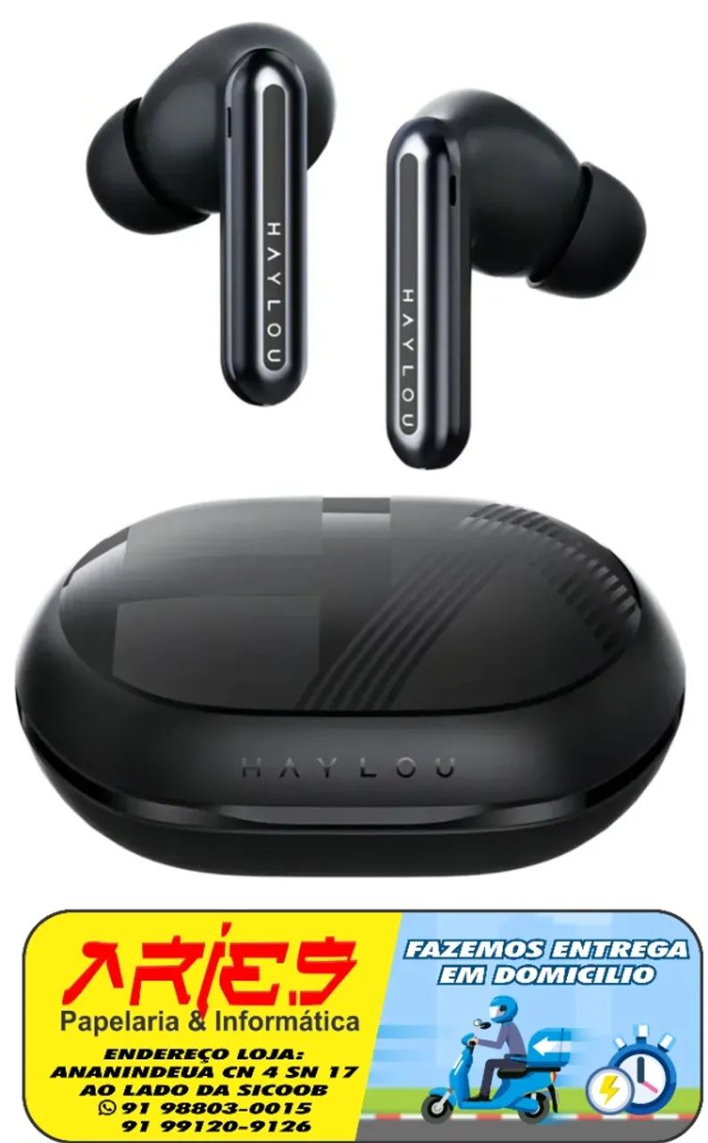 FONE BLUETOOTH 5.4 HAYLOU MORI PRO PRETO