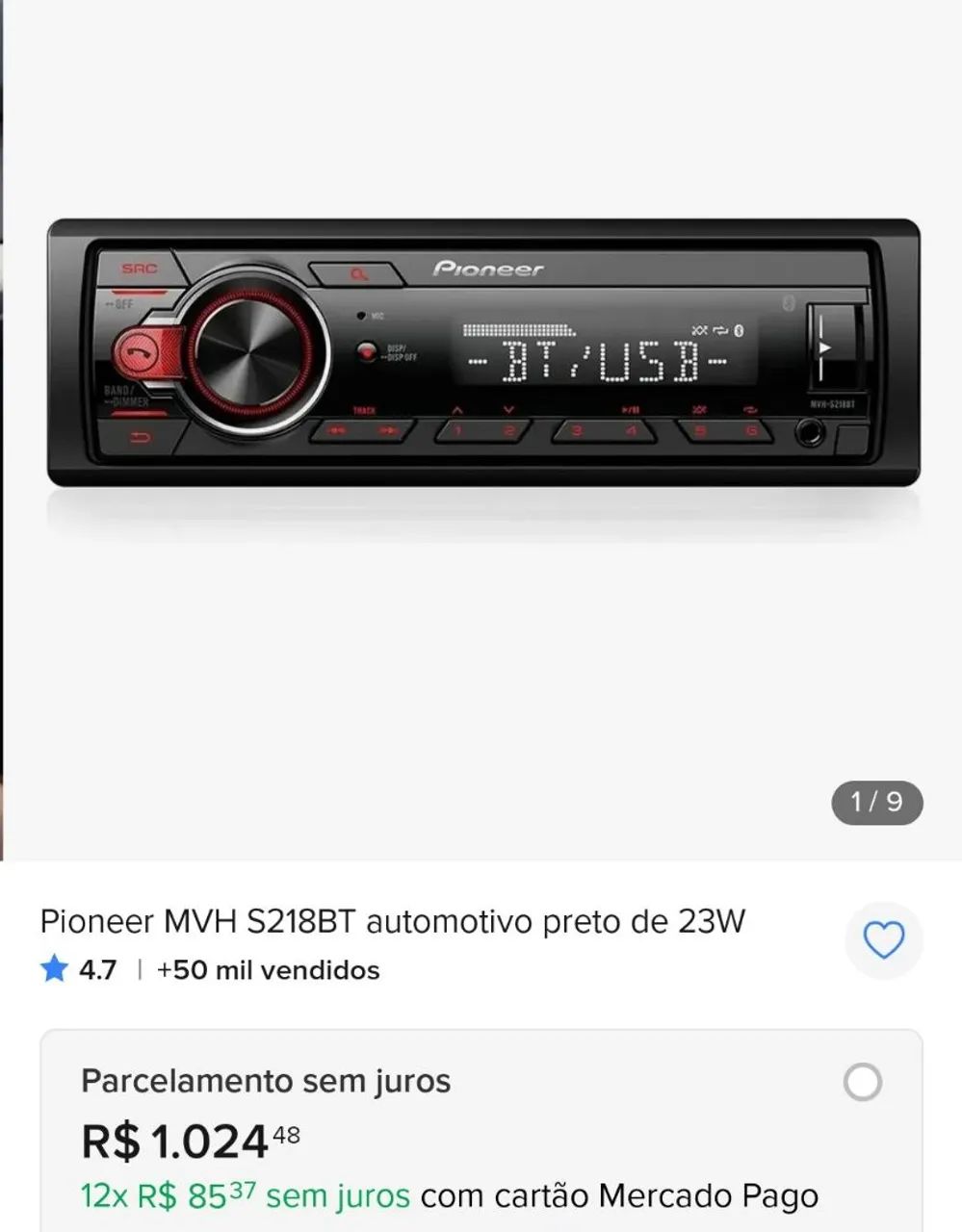 Rádio Pioneer bluetooth  - Foto 2