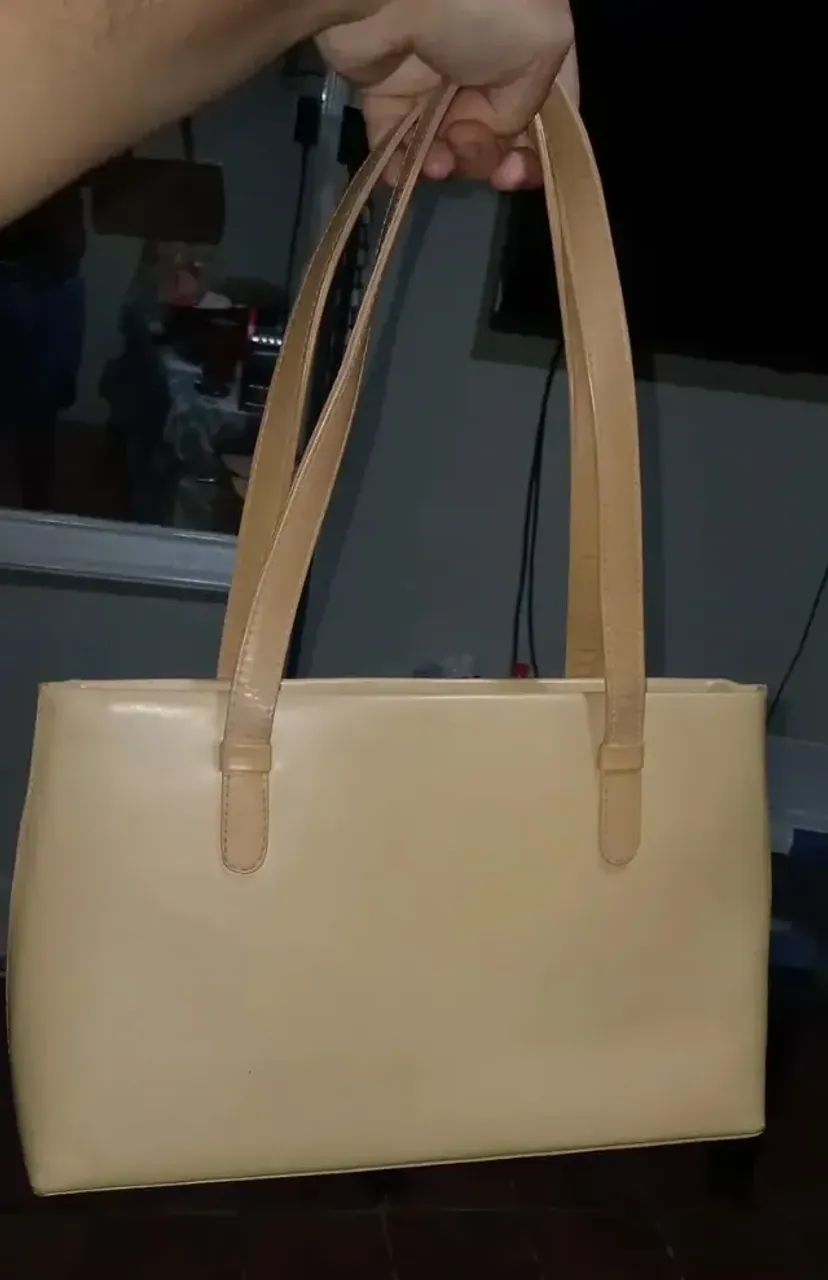Bolsa Tote Executiva Clássica Vinil Vintage 