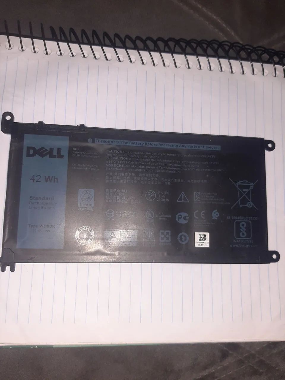 Bateria para notebook 