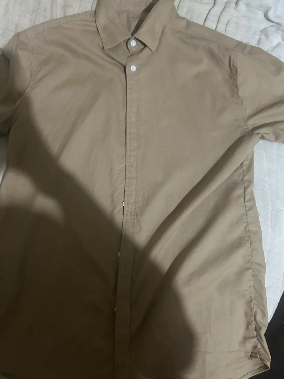 camisa linho, manga curta. Nova, nunca usada.