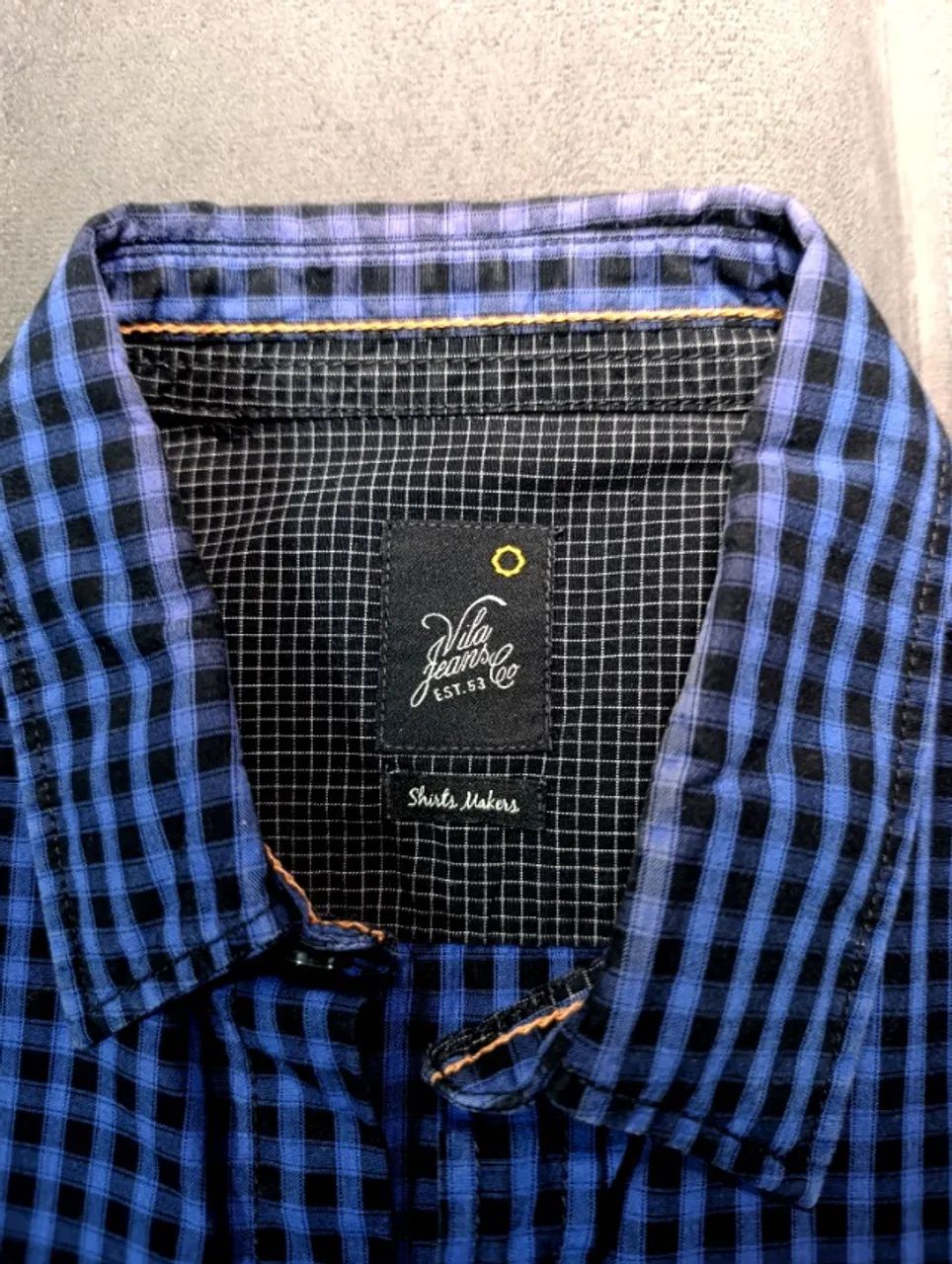 Camisa com linda padronagem, 100% algodão da camisaria Vila Jeans - Foto 4