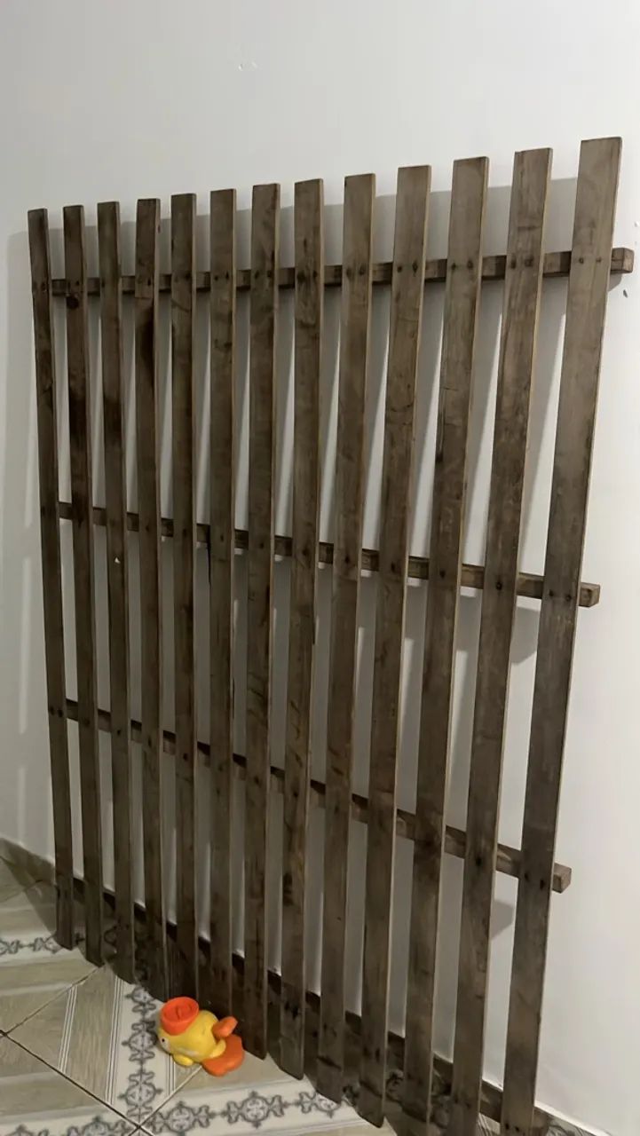 cama de casal de madeira - Foto 2