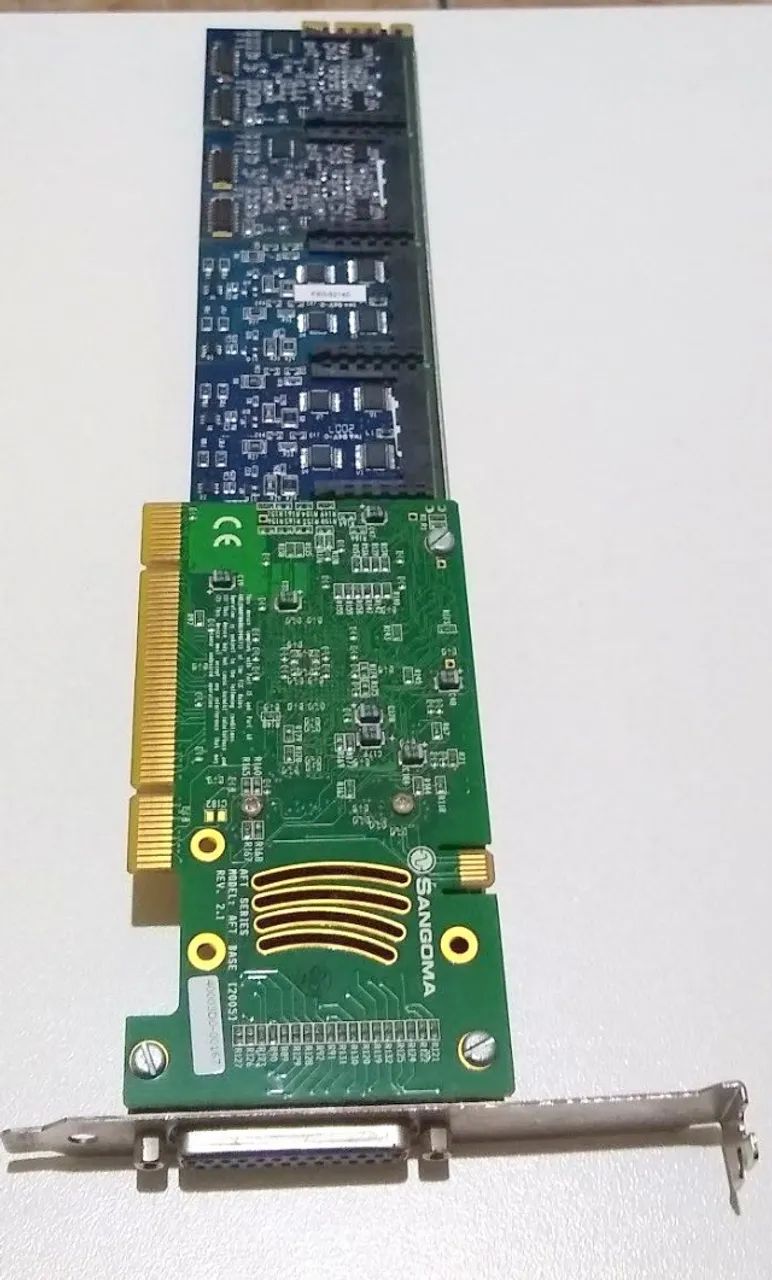 Placa Telefonia Sangoma AFT PCI Express 4 FXO Para Asterisk FreePBX - Foto 5