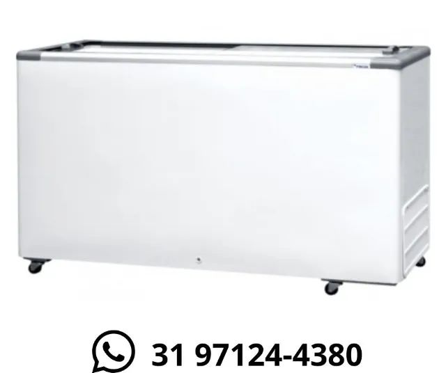 Freezer Horizontal 503 Litros Tampa de Vidro