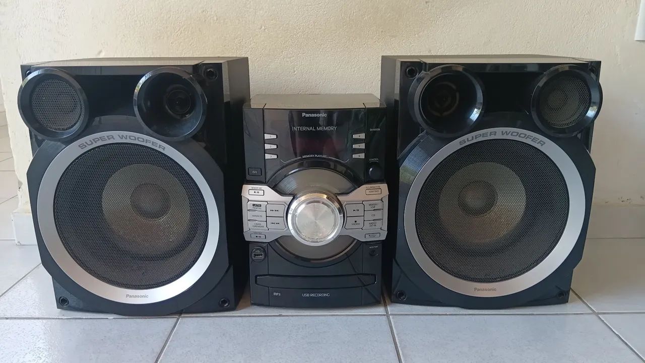 Mini System Panasonic Potente - Som Funcionando / CD com Defeito