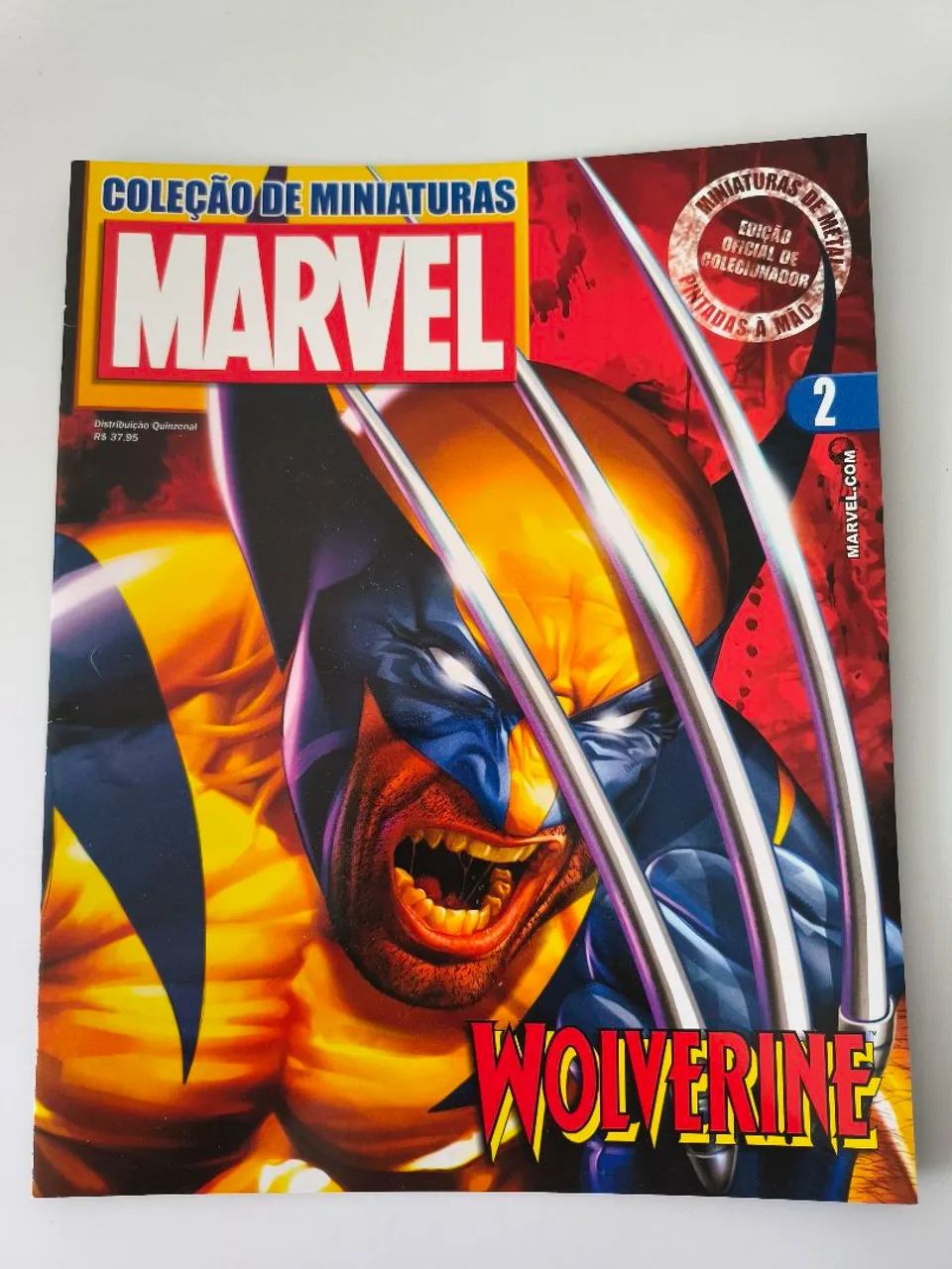 Miniatura Wolverine Eaglemoss Marvel em Metal + Caixa + Fascículo - Foto 5
